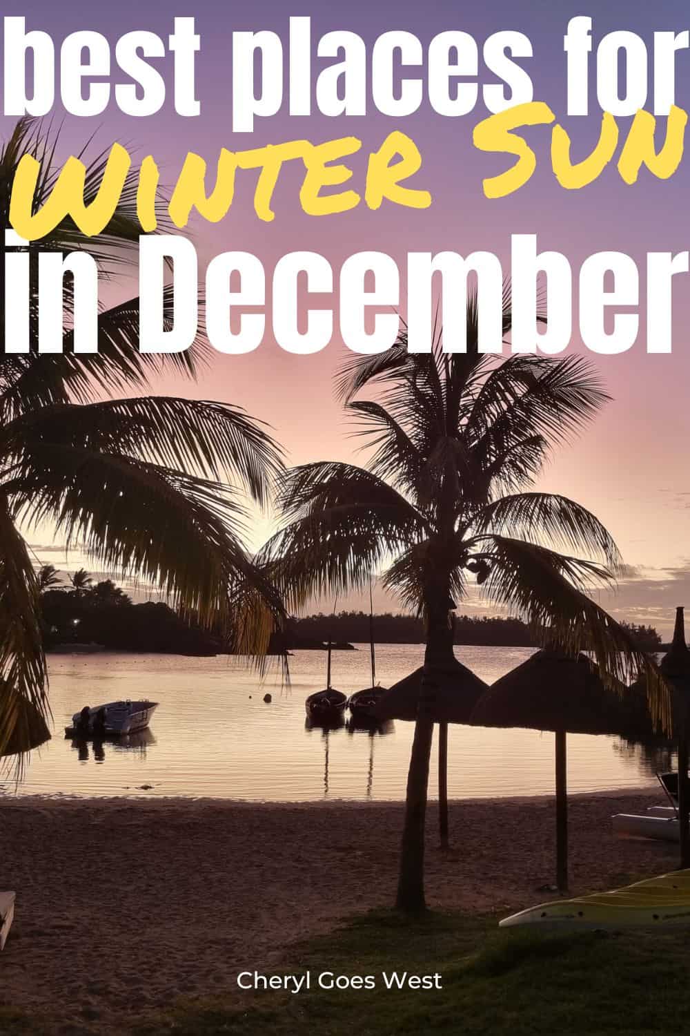 winter sun holiday destinations temperatures