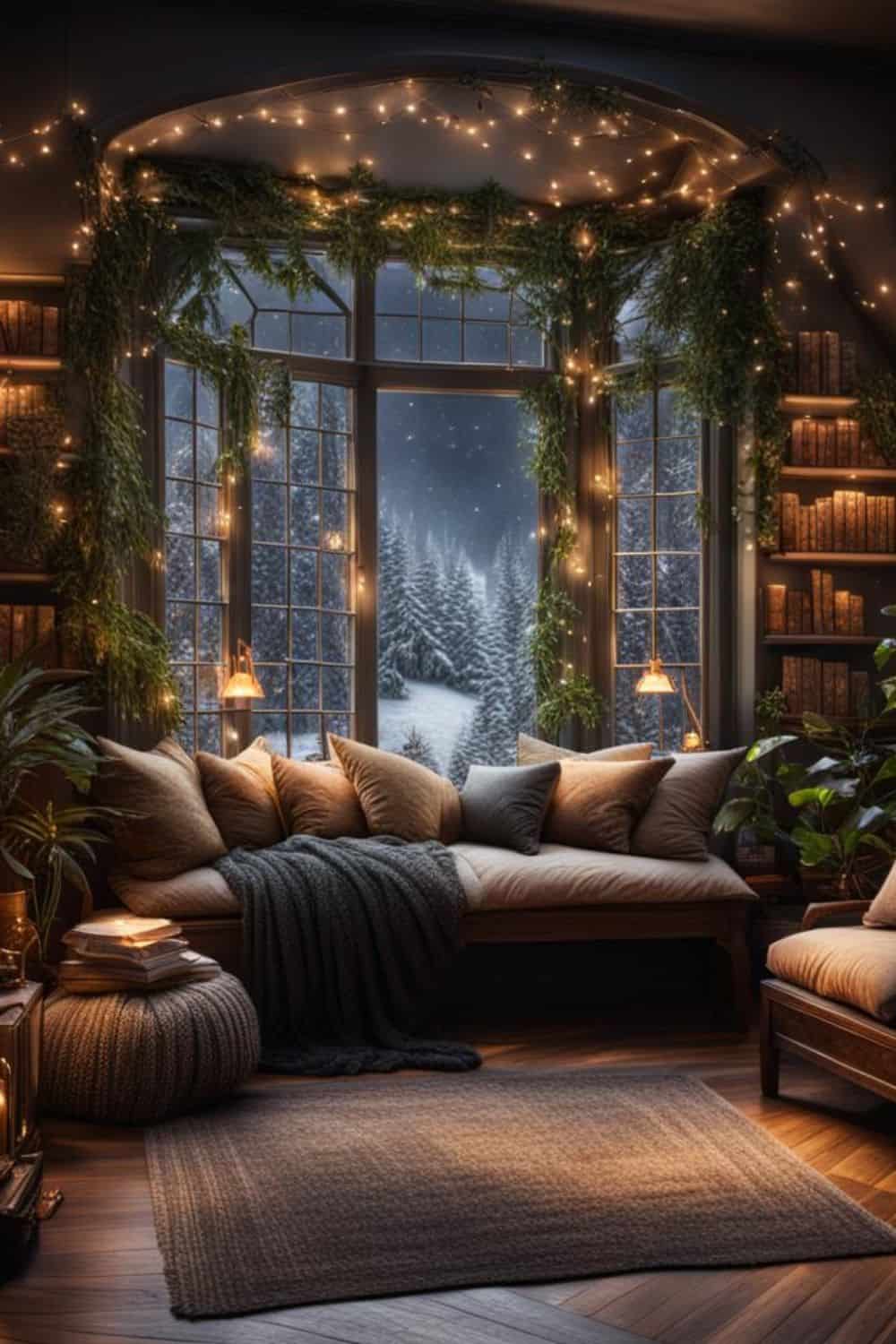 cozy reading nook